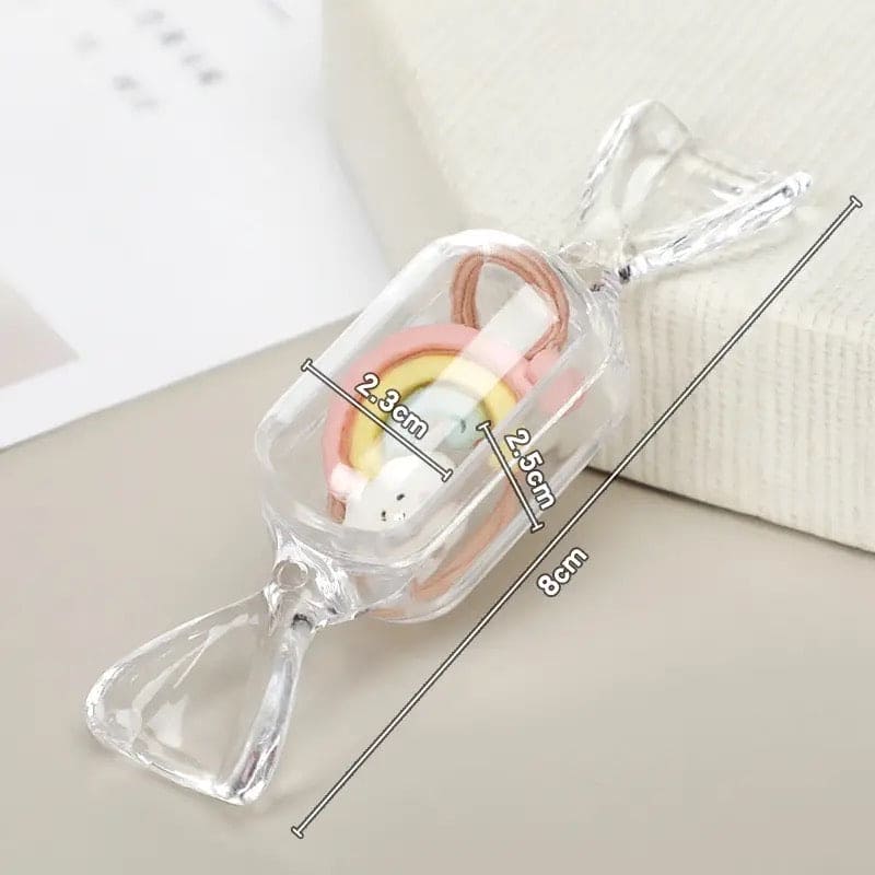 Candy Shaped Storage Box, Mini Clear Jewelry Case for Storage, Transparent Small Items Jewelry Pills Pack, Mini Jewelry Organizer, Multipurpose Mini Item Organizer,  Travel Plastic Beads Jewelry Storage