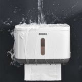 Wall Mounted Toilet Roll Holder With Storage Shelf, Toilet Paper Box, Hand Wiping Tissue Dispenser, Toilet Tissue Rack