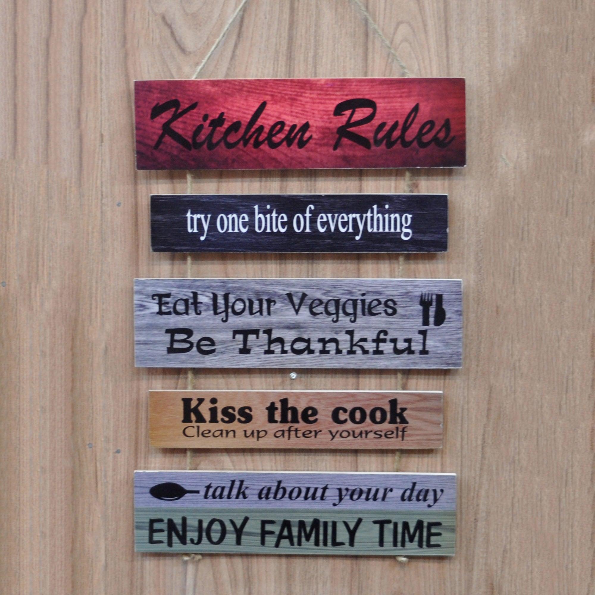 Kitchen Rules Wall Hanging | Wall Décor | Home Décor