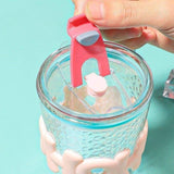 450ml Glass With Straw Coffee Cup Anti-scald Letter Sleeve Double Wall Glass Water Milk Juice Tea Coffee Cups