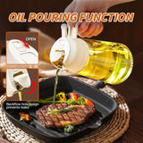 2-in-1 Glass Oil Dispenser and Sprayer – Kitchen Cooking Bottle