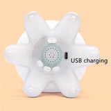Jellyfish Night Light, Music Clapping Small Night Light, Color Changing Nursery Night Light with Remote Control, Rechargeable LED Jellyfish Lamp, Tap Control with Music Night Lights for Kids Room