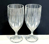 Delisoga Elegant Ripple Goblet Wine Glass Set – 6 Pcs (340ml)