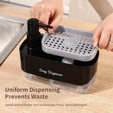 Multifunctional Soap Dispenser, Kitchen Countertop Dishwashing Soap Dispenser, Soap Dispenser With Sponge Holder