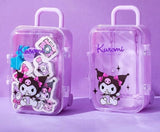 Cute Kawaii Cartoon Eraser Suitcase Toy, 4pcs Suitcase Style Eraser Set, School Kids Eraser Set