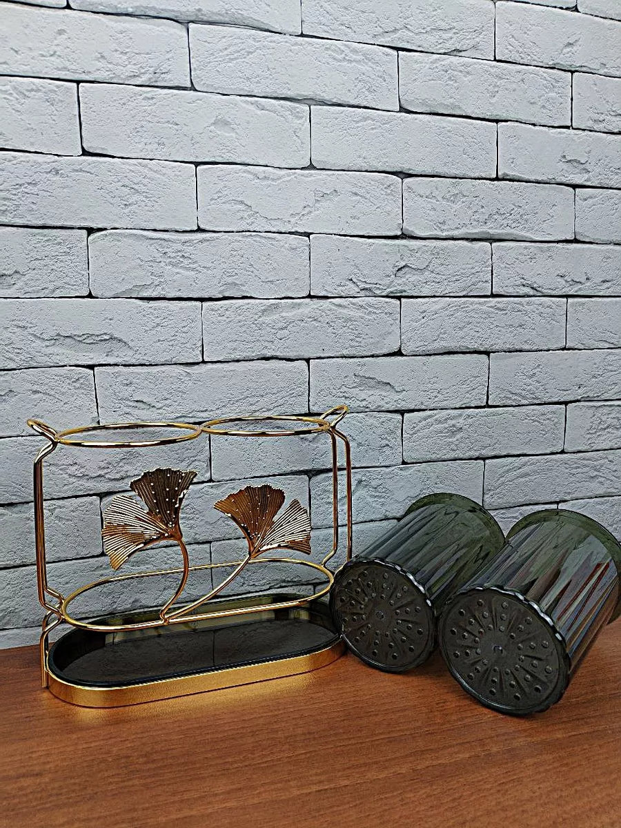 Acrylic Cutlery Holder With Drain Plate, Double Barrel Chopsticks Storage Holder, Kitchen Cutlery Storage Rack