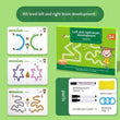 Level 4 Magical Tracing Book, Children 32 Pages Tracing Work Book, Reusable Magic Practice Copybook for Kids with Drawing Pens and Eraser, Kids Brain Development Training Book Children Drawing Education Stationary