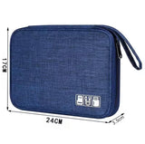 Multifunctional Cable Organizer Pouch, Travel Office Storage Bag, Electronic Accessories Storage Holder Bag