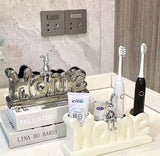 Rabbit Decor Home Style Toothbrush Storage Holder, Bathroom Shelf Toothbrush Storage Rack, Family Bath Toothpaste Storage Rack
