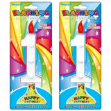 Birthday Flashing Candles, LED Birthday Candles, Numerical Cake Decorations Candles, Colorful Cake Topper Numbering Candles, Multicolor Flashing Cake Candles
