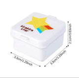 Pack of 4 Portable Small Salad Bento Box, Mini Sauce Ketchup Box, Plastic Seasoning Sauce Box