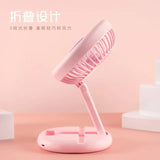 Mini Folding USB Charging Fan, Portable Desktop Faan