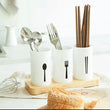 3 Grid Cutlery Holder, Kitchen Storage Holder, Multifunctional Household Tableware Spoon Fork Drain Box, High-grade Organizer Rack