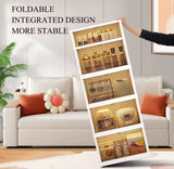 Multi Layer Foldable Storage Cabinet, Bedroom Closet Organizer With Doors, Portable Wardrobe Cabinet, Clothes Storage Organizer, No Installation Storage Cabinet, Plastic Folding Storage Cabinet