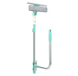 U-Shaped Window Glass Cleaner, Retractable Pole Washing Dust Cleaner Brush,  Double-Sided Glass Cleaning Tool