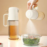 250ml Glass Spray Oil Bottle, Kitchen Oil Misting Spray Bottle, Pressure Thickened Leak-Proof Oil Spray Bottle, Oil Dispenser Bottle