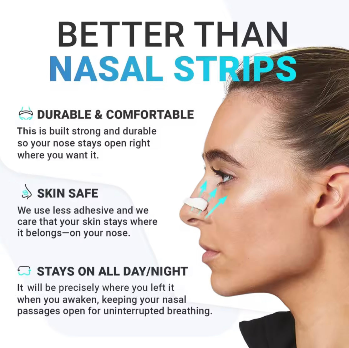 Magnetic Anti Snore Nose Clip, Nasal Breathing Dilators Starter Kit, Breathing Magnetic Nasal Strip