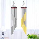 S Shape Musical Wind Chime, 12 Tubes Metal Musical Wind Chimes, Aluminum Soothing Musical Bell, Outdoor Yard Decoration Large Wind Chimes Bells, Musical Wind Pendant Bells Decor for Home Office, Nordic Classic Handmade Ornament Garden Patio