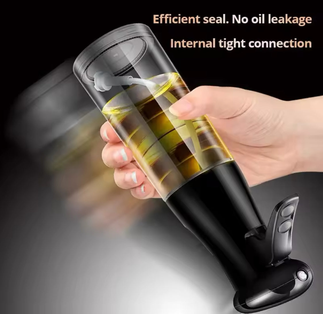 Transparent Glass Kitchen Oil Spray Bottle, Cooking Oil Spray Bottle, Barbecue Spray Oil Dispenser