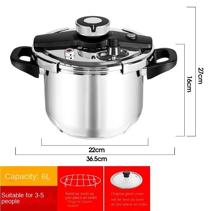 Stainless Steel Pressure Cooker Combo Set