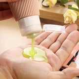 4pcs Silicone Gel Portioning Bottles Set for Body Wash, Skincare Lotion
