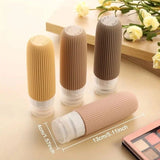 4pcs Silicone Gel Portioning Bottles Set for Body Wash, Skincare Lotion