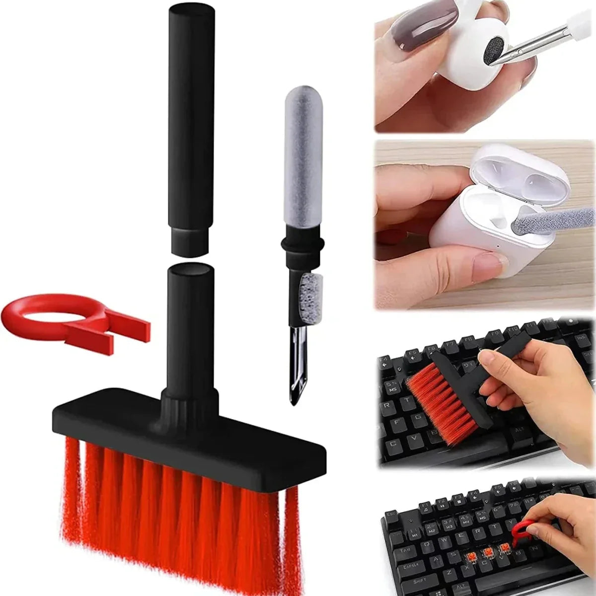 5 in 1 Keyboard Cleaning Brush – Multi-Functional Cleaning Tool