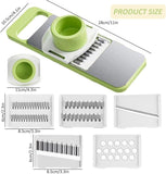 5 in 1 Vegetable Slicer – Multi‑Function Kitchen Cutter with Interchangeable Blades