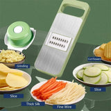 5 in 1 Vegetable Slicer – Multi‑Function Kitchen Cutter with Interchangeable Blades