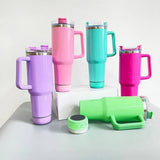 Double Vacuum Bluetooth Audio Car Tumbler, Tumbler With Handle Lid Straw, Stainless Steel Vacuum Insulated Car Mug, Thermal Iced Bottle