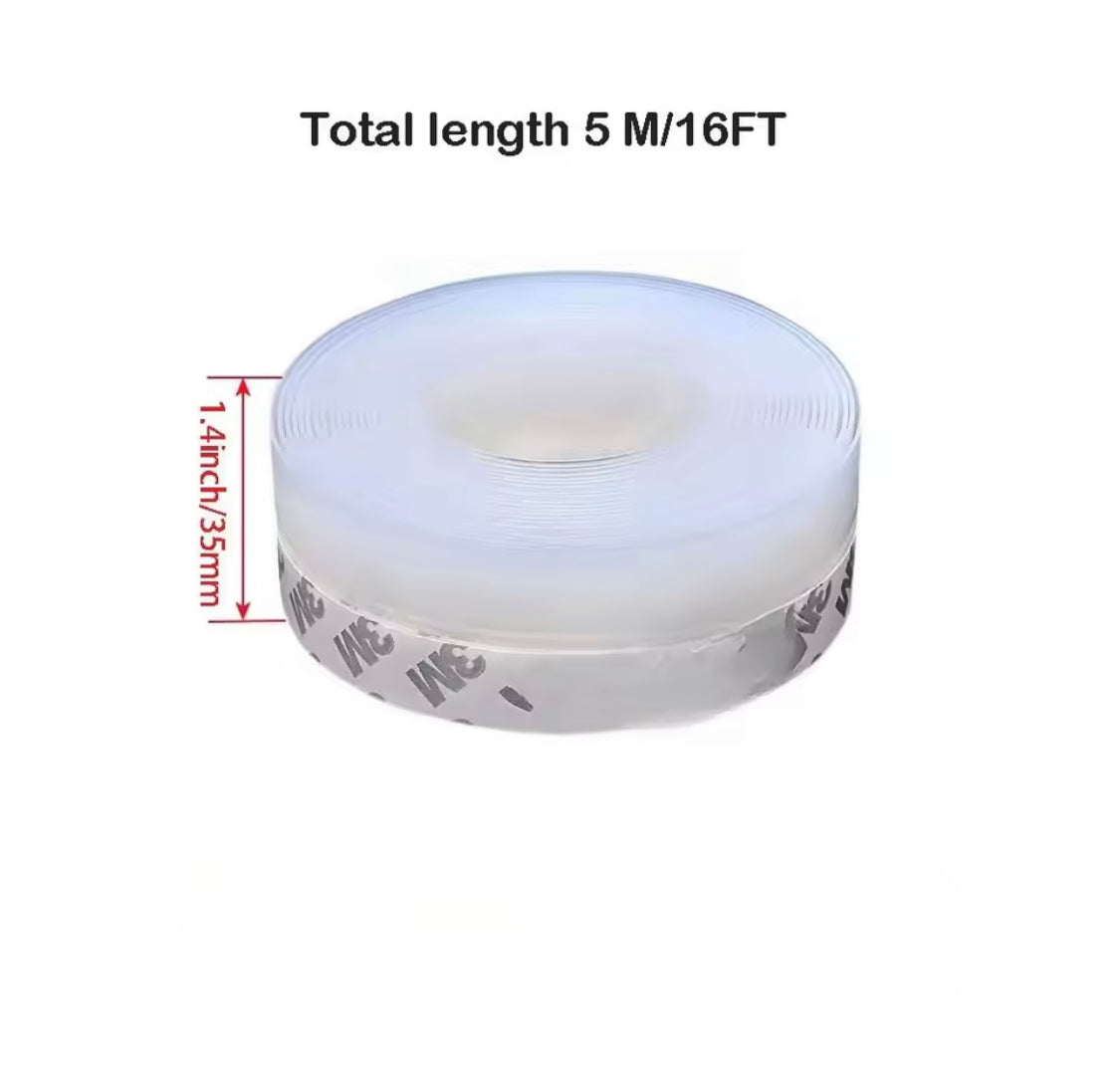 Self Adhesive Noise Stopper Tape, Window Sealing Strip Tape, Dustproof Window Stripping Tape, Silicone Self Stick Sealing Tape