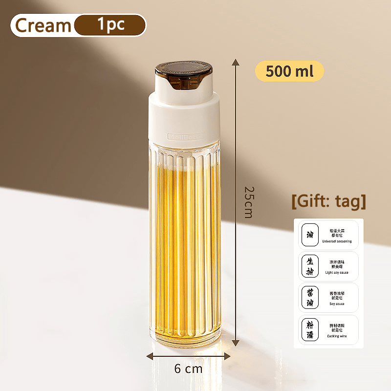 500ml Oil Bottle – Automatic Opening & Closing Dispenser