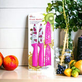 Stainless Steel Fruit Knife, Fruit Design Kitchen Knife, Stainless Steel Fruit Design Knife With Cover