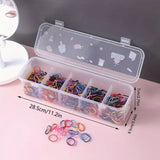 Multi Compartment Data Cable Storage Box, Transparent Data Cable Organizer With Lid, Dustproof Desktop Organizer For Office Home