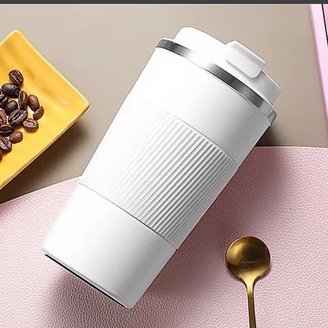 510ML Travel Coffee Mug – Stainless Steel Thermal Cup with Leakproof Lid