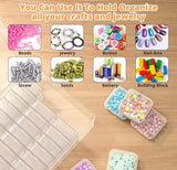 Transparent Bead Storage Organizer Box, Multi Compartment Craft Organizer, Mini Bead Collection Organizer