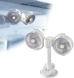 Portable Mini Circulating Fan with LED Display – Rechargeable Long Head Desktop Cooling Fan