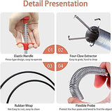 Pipe Drain Cleaner Tool – Flexible Sink & Bathroom Drain Hair Remover Grabber - 85cm