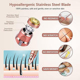 2-in-1 Eyebrow Trimmer & Facial Hair Remover – Painless USB Rechargeable Shaver for Women