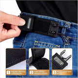 Pack Of 2 Adjustable Metal Hook Elastic Waist Belt, Comfortable Buckle Less Waistband, Unisex Waist Straps