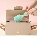 Flexible Soft Ball Tip Bristle Hair Comb, Macaron Color Air Cushion Comb, Portable Mini Hair Brush, Mini Massage Hair Brush