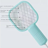 Mini USB Electric Mosquito Racket, Rechargeable Summer Fly Swatters Trap, Mosquito Swatter UV Light Sharp Sparking  Racket