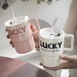 380ml Insulated Cup With Straw, Vacuum Insulated Coffee Mug with Straw, Double Wall Vacuum Tumbler, Stainless Steel Coffee Tumbler