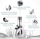 Mini Portable Nose Hair Trimmer, Nose Hair Removal Epilator, Stainless Steel Nose Hair Removal Trimmer