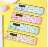 2 In 1 Eight Digits Calculator With Scale, Cute Cartoon Calculator, LCD Display Calculator