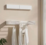 Wall Mounted Foldable Clothes Rack, Clothes Drying Hanger, Heavy Duty Clothesline Pole Hanger, Foldable Towel Holder, Wardrobe Organizer