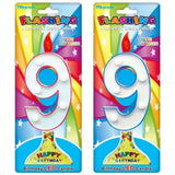 Birthday Flashing Candles, LED Birthday Candles, Numerical Cake Decorations Candles, Colorful Cake Topper Numbering Candles, Multicolor Flashing Cake Candles
