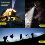 Led Head Lamp, Camping Hunting Lantern Head Torch, Long Shot Superlight, Adjustable Waterproof Headlamp Flashlight, Rechargeable Headlight Torch, Zoom Hunting Lamp Torch Light, Super Beam Head Light,