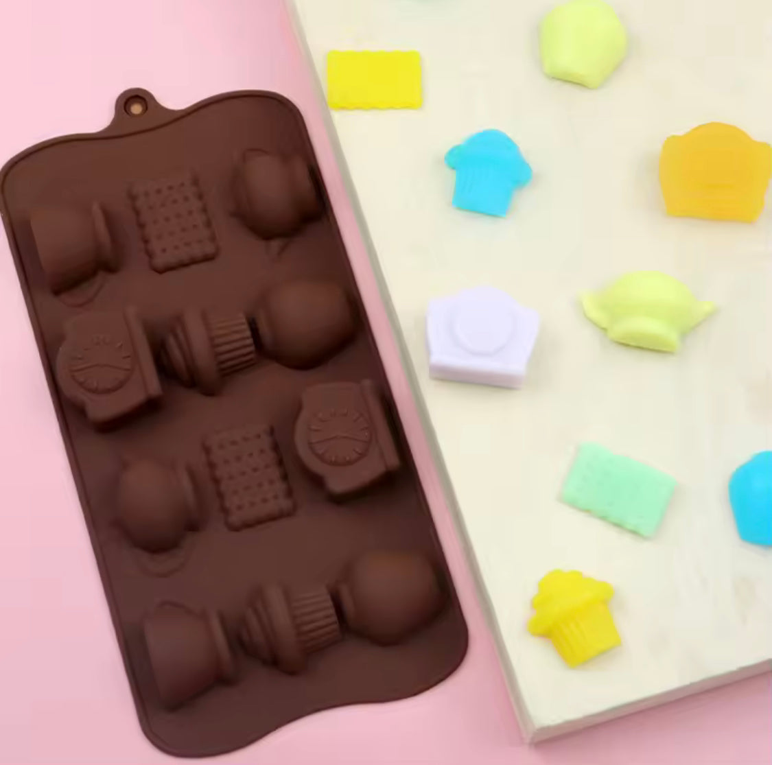 Silicone Chocolate Candy Molds, Fondant Patisserie Candy Bar Mold, Non Stick Cake Decoration Mold