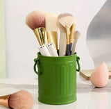 Portable Retro Style Pen Holder, Makeup Brush Holder Organizer, Mini Creative Office Storage Pen Holder, Pencil Bucket Organizer Container